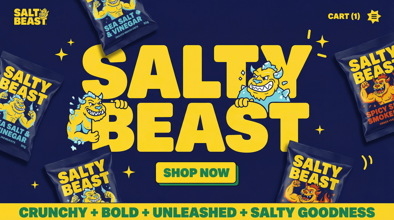 Salty Beast - Ecommerce website